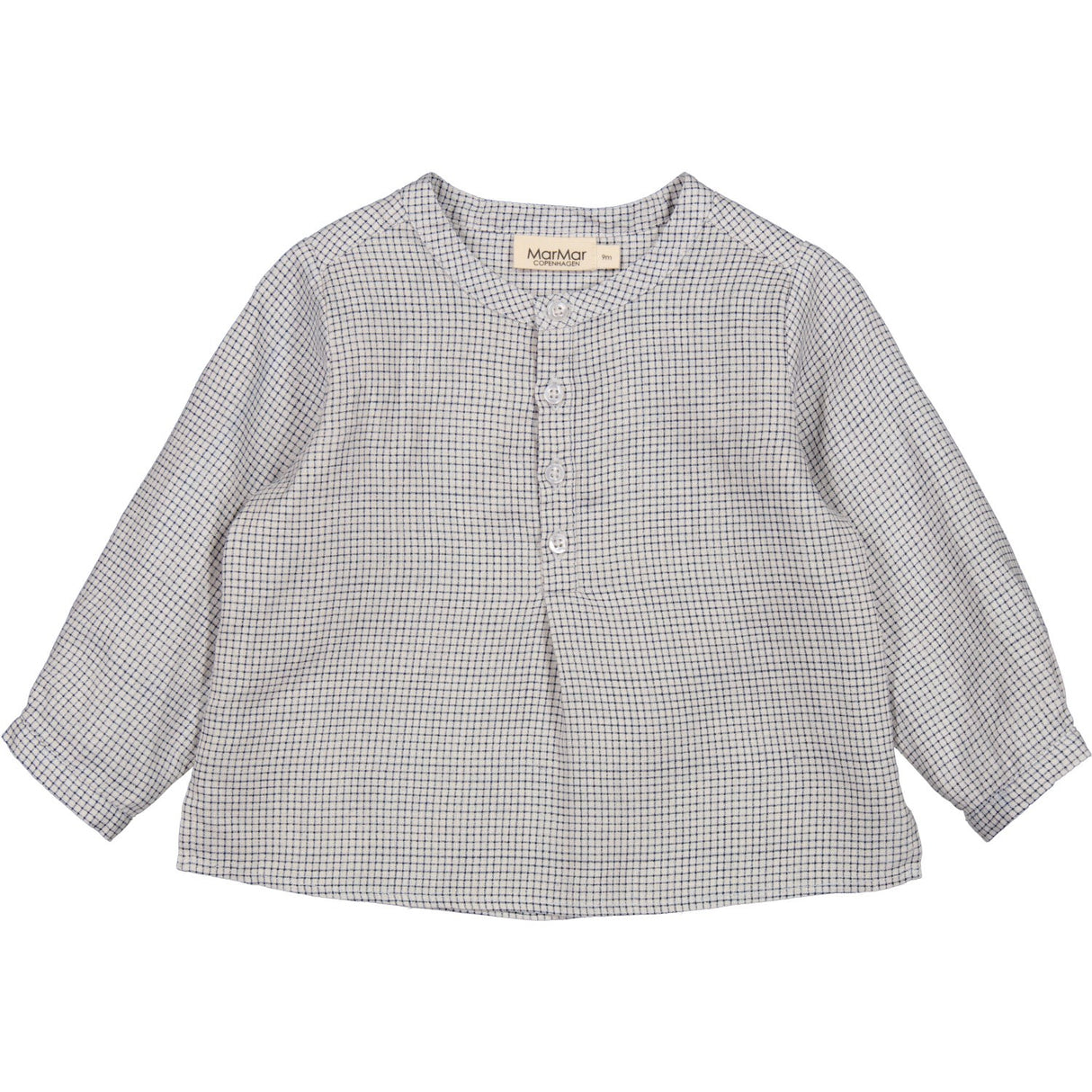 MarMar Linen Mini Check Totoro Shirt