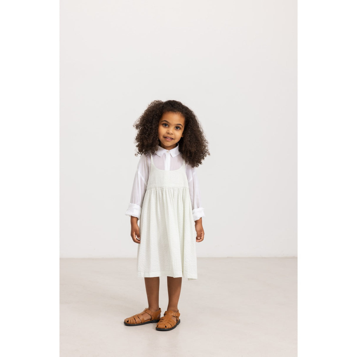 MarMar Cotton Seersucker Mint Chalk Divo Dress