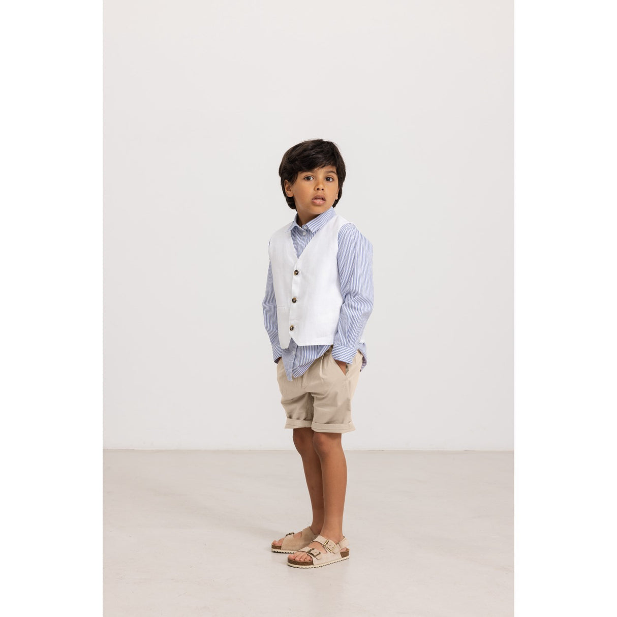 MarMar Poplin Bolich Blue Strips Tommy Shirt