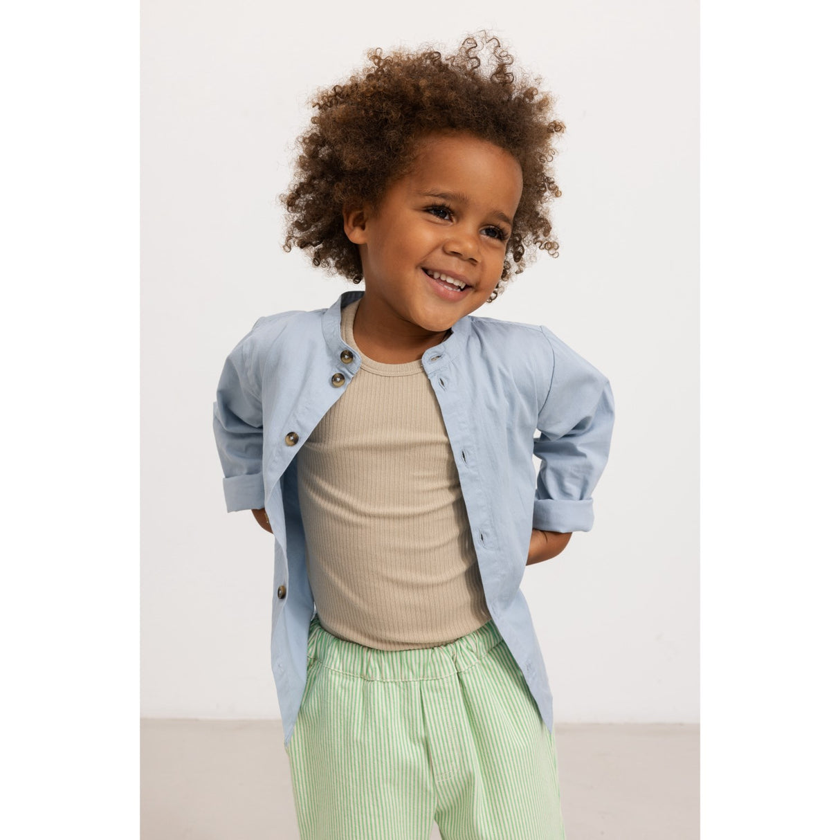 MarMar Cotton Texture Summer Sky Torben Shirt