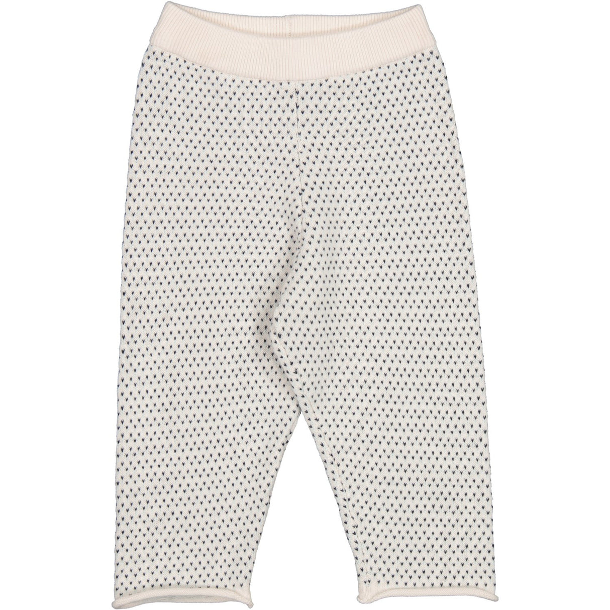 MarMar Cotton Knit Mini Pattern Light Sand Mix Pow Knit Pants