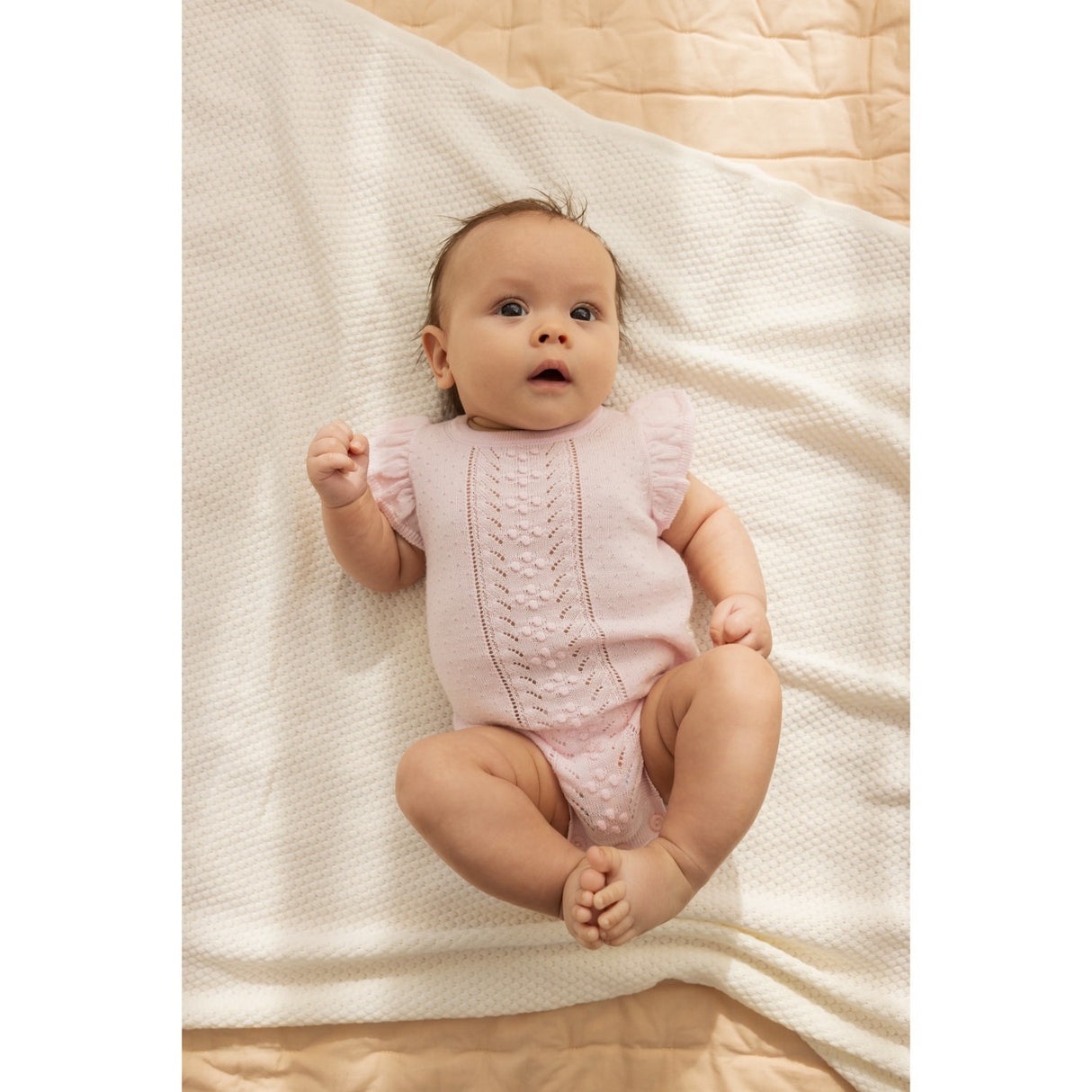 MarMar New Born Modal Mix Honeycomb Gentle White Alia Accessories
