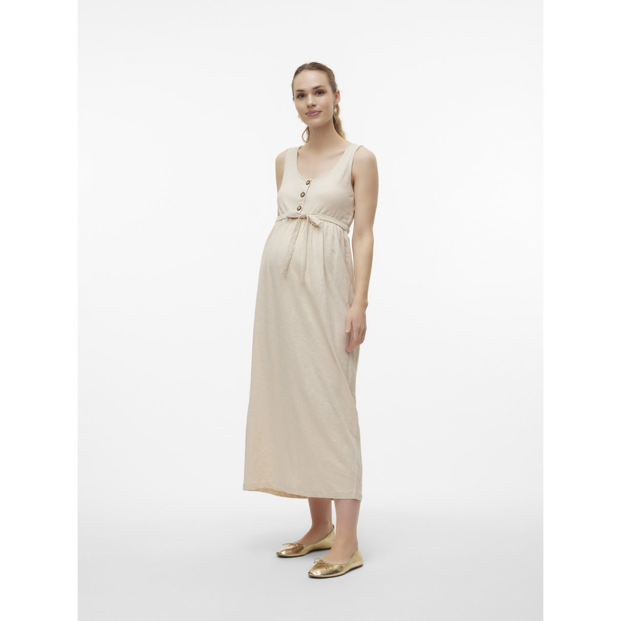 Mama;licious French Oak Evi Lia Ankle Dress Noos