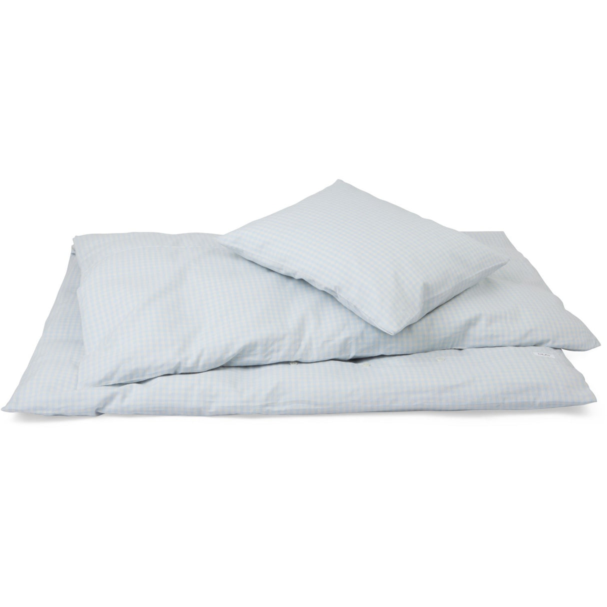 Lalaby Blue Gingham Classic Bedding