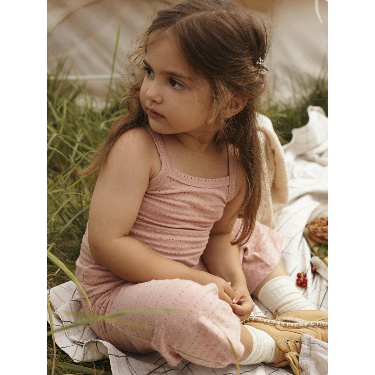 Lil'Atelier Misty Rose Jamla Loose Strap Top