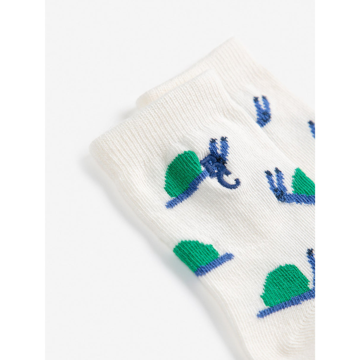 Bobo Choses Offwhite Funny Snail All Over Short Socks