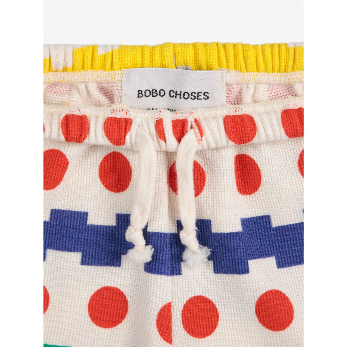 Bobo Choses Multicolor Geometrical All Over Waffle Pants