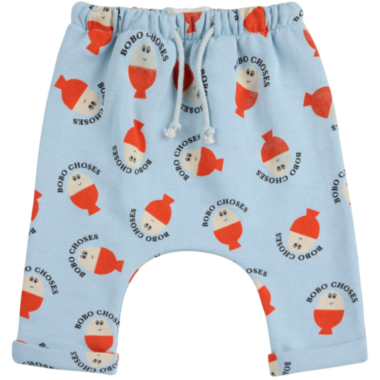 Bobo Choses Light Blue Morning Egg All Over Harem Pants