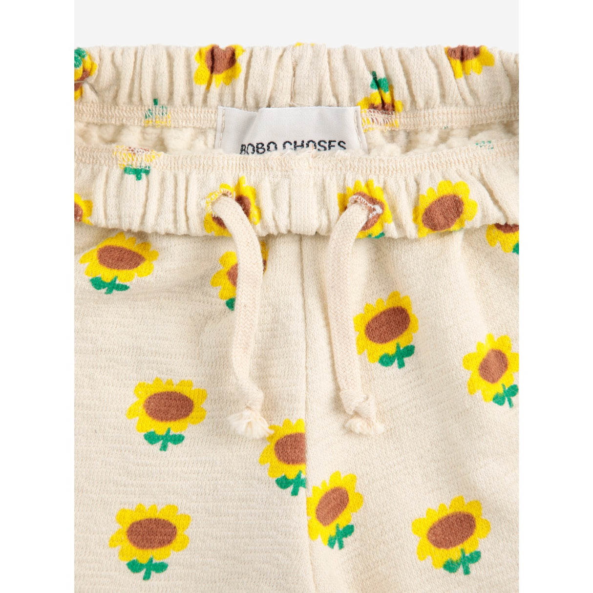 Bobo Choses Beige Sunflower All Over Jogging Pants