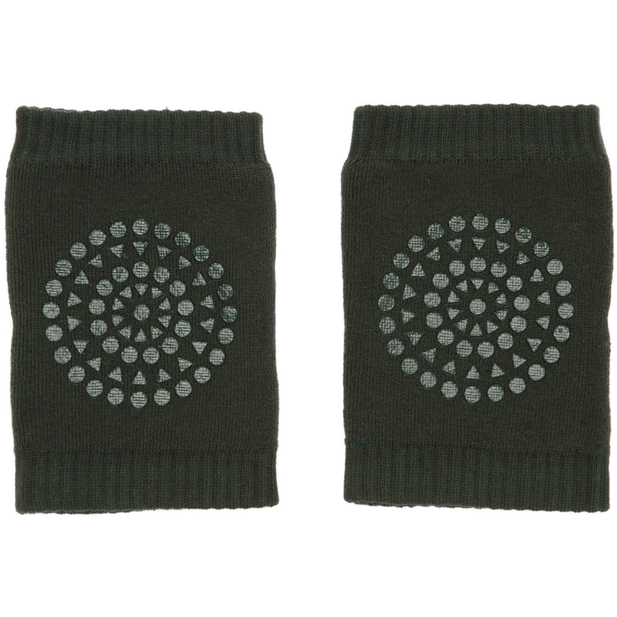 Gobabygo Forrest Green Crawling Knee Pads Organic Terry Cotton