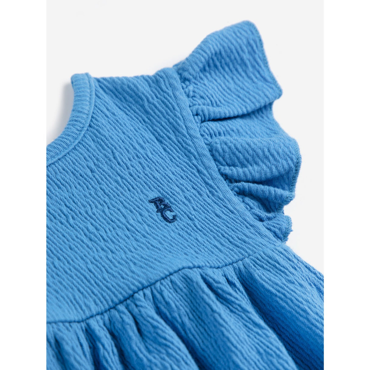 Bobo Choses Blue Morning Egg Ruffle Dress