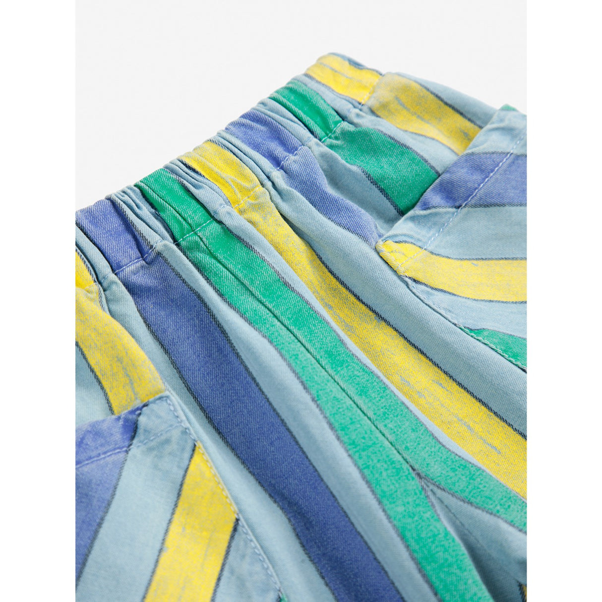 Bobo Choses Light Blue Multicolor Stripes Denim Pants