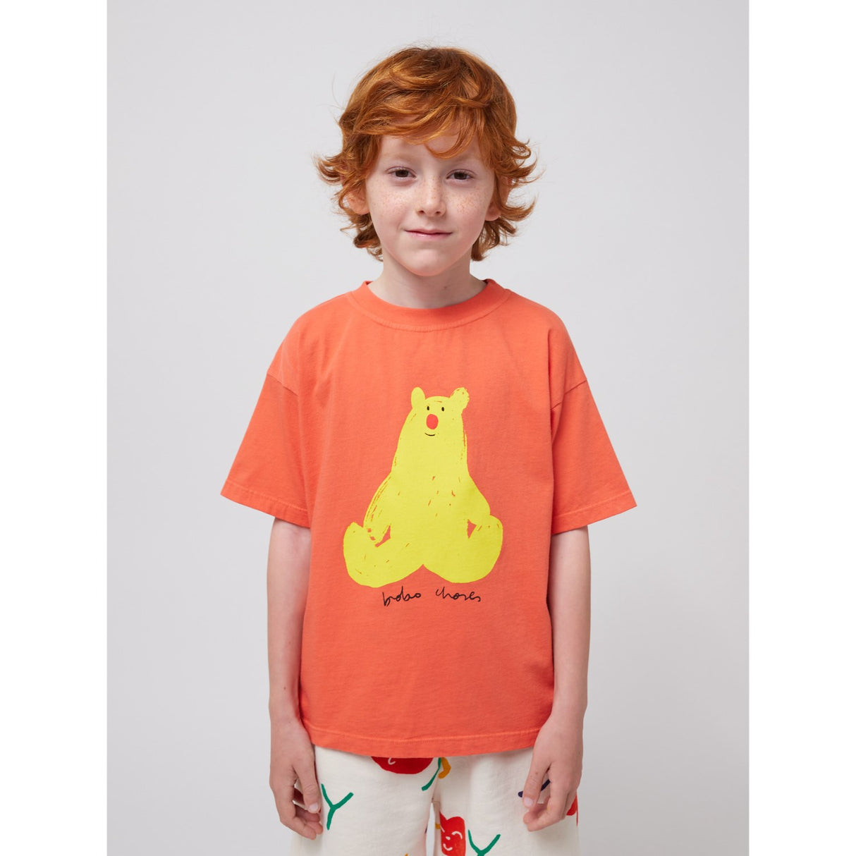 Bobo Choses Red Hug Me Bear T-Shirt