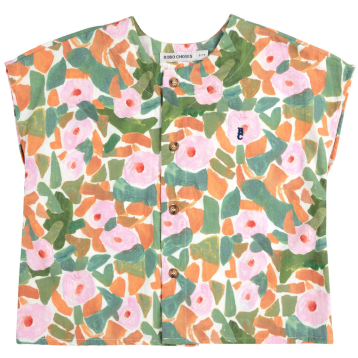 Bobo Choses Multicolor Floral All Over Woven Shirt