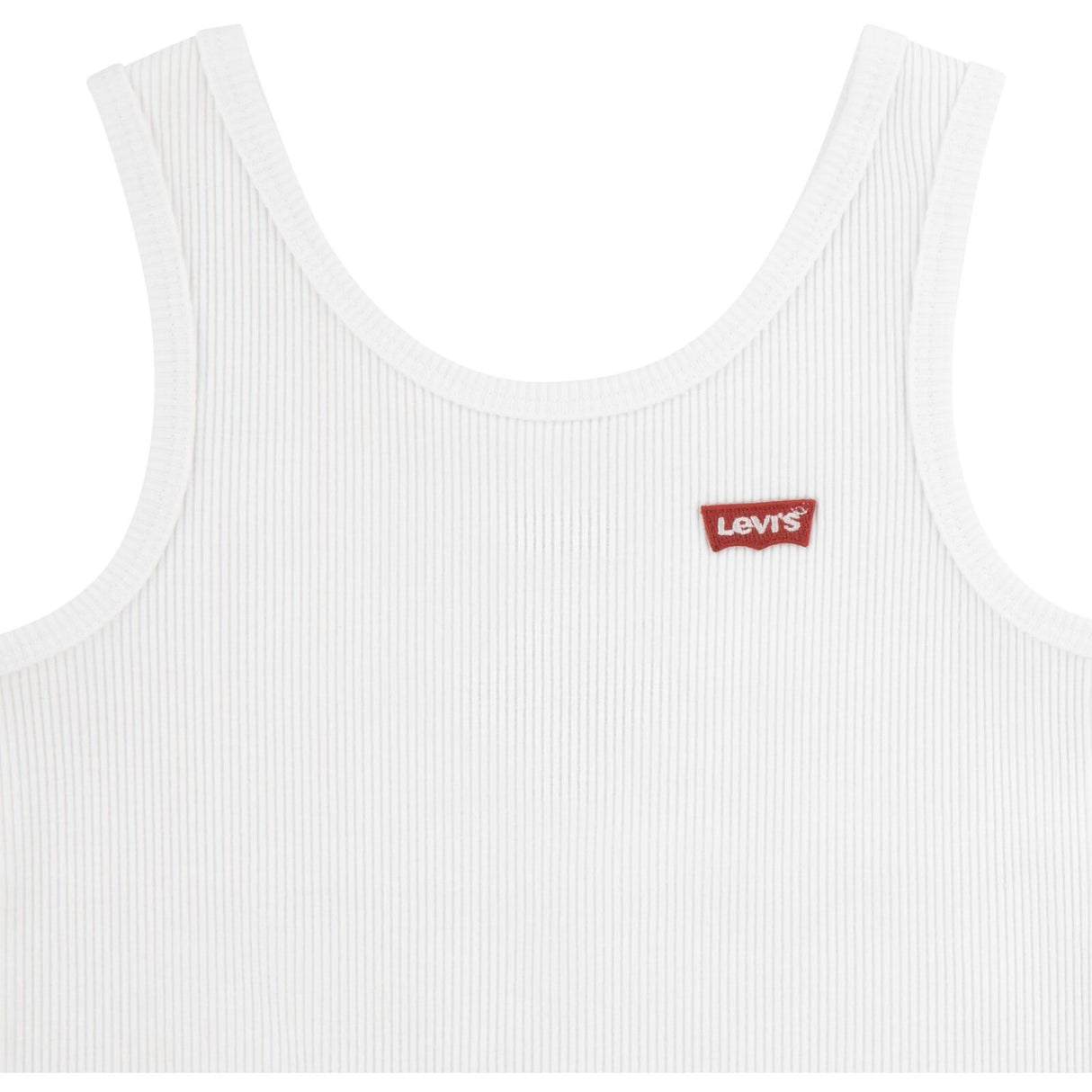 Levi's Bright White Lvg Meet And Greet Ribbed Tank Top