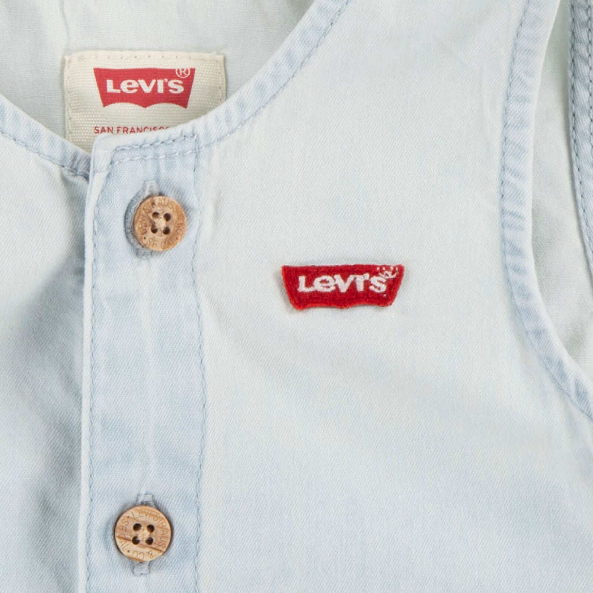 Levi's Blankcanvas Lvb Denim Romper & Bucket Hat