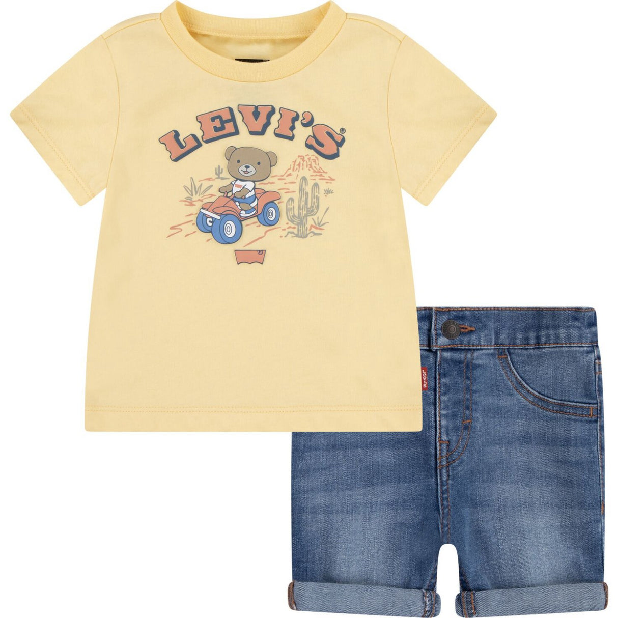 Levi's Golden Haze Four Wheeler Denim Shorts Set