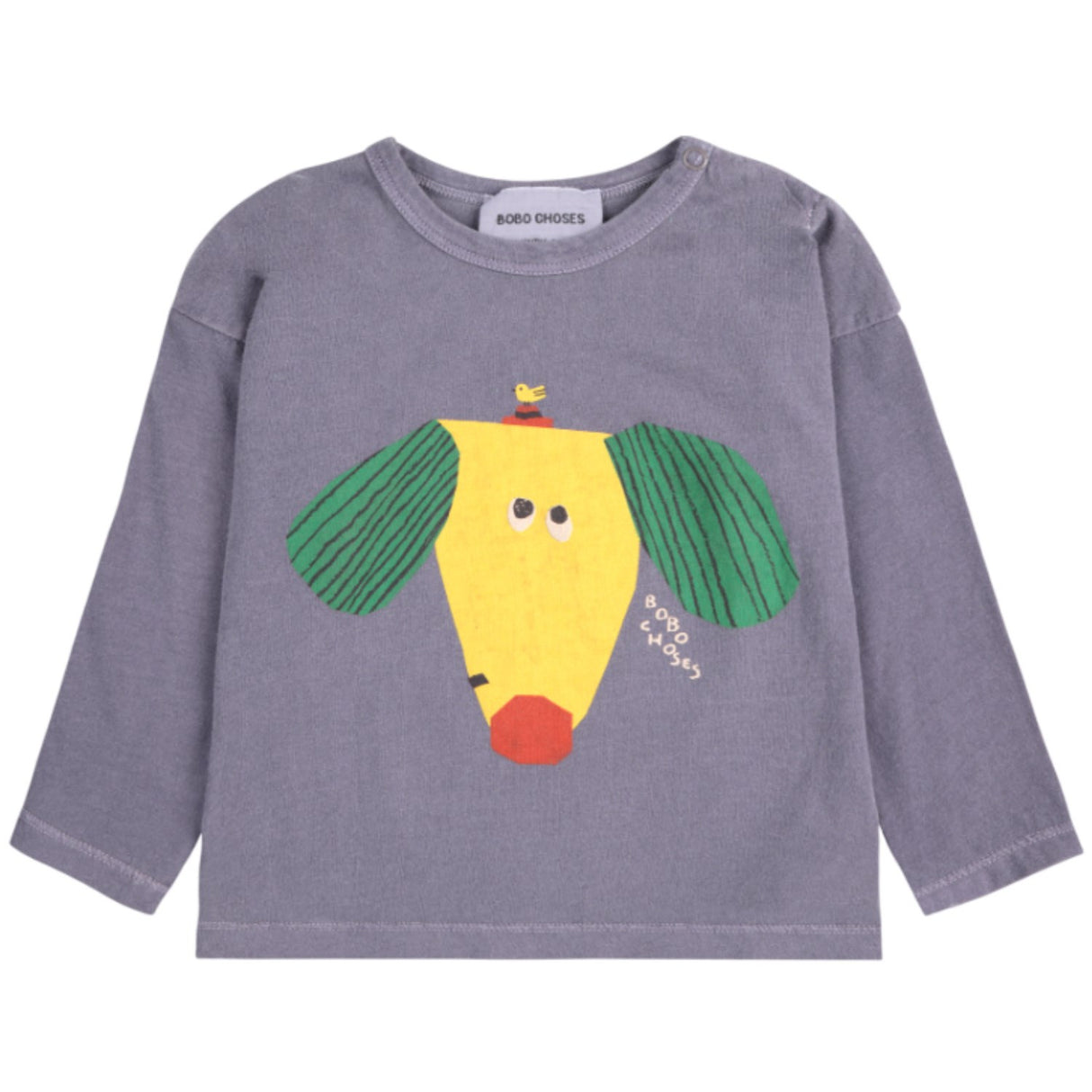 Bobo Choses Navy Blue Happy Dog Blouse