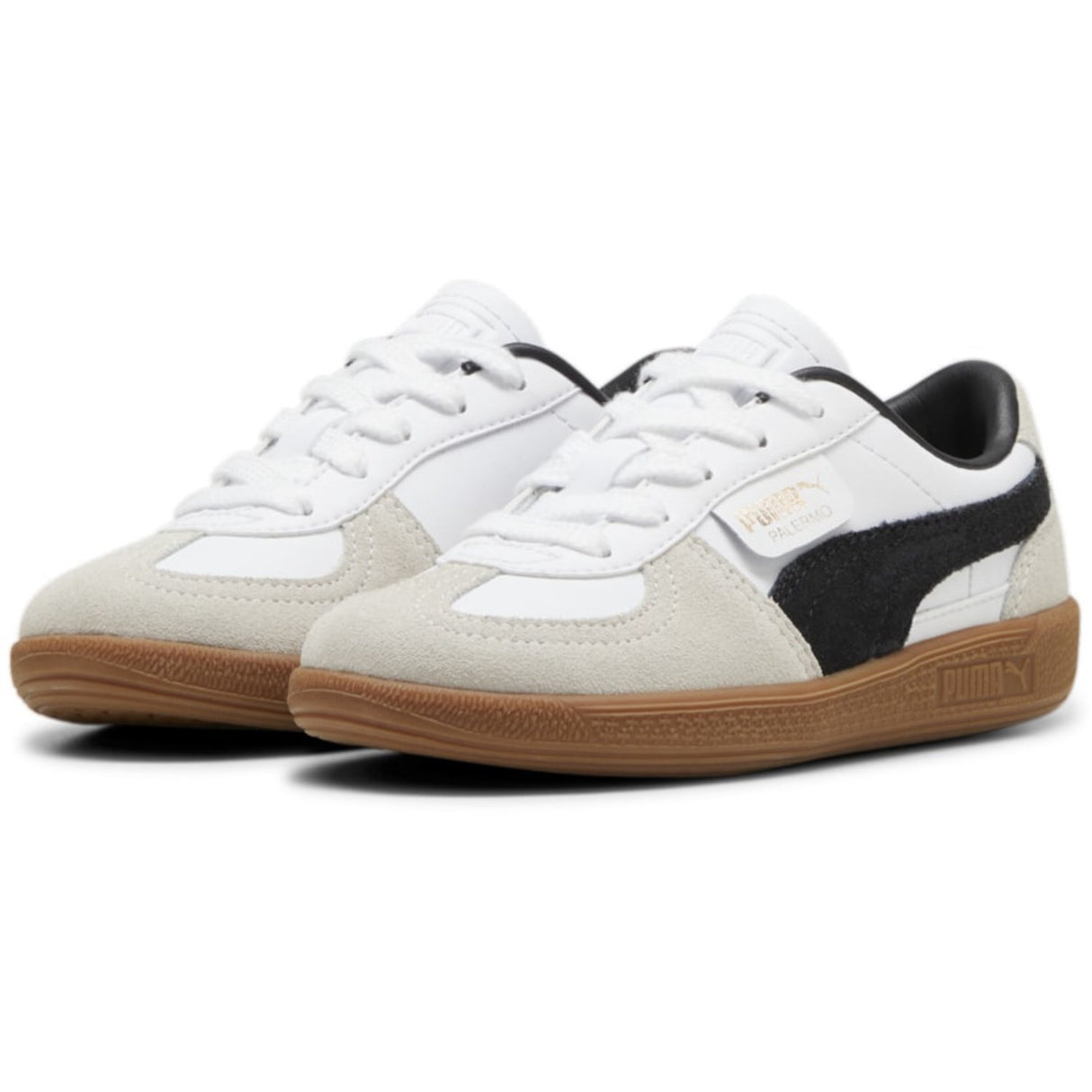 Puma White Palermo Lth PS Sneakers