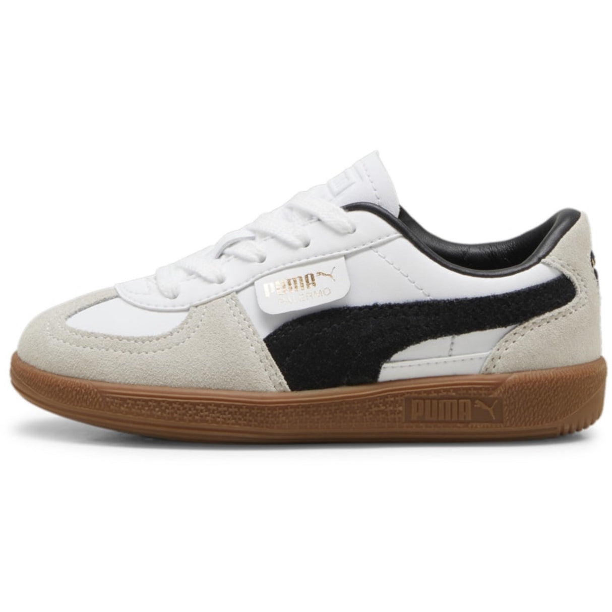 Puma White Palermo Lth PS Sneakers