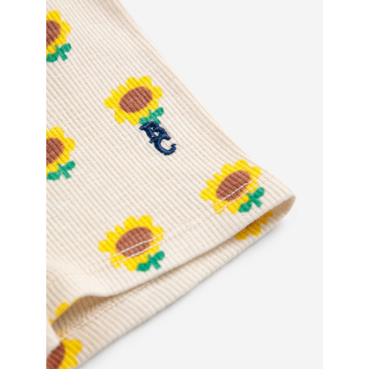Bobo Choses Beige Sunflower All Over Short Leggings