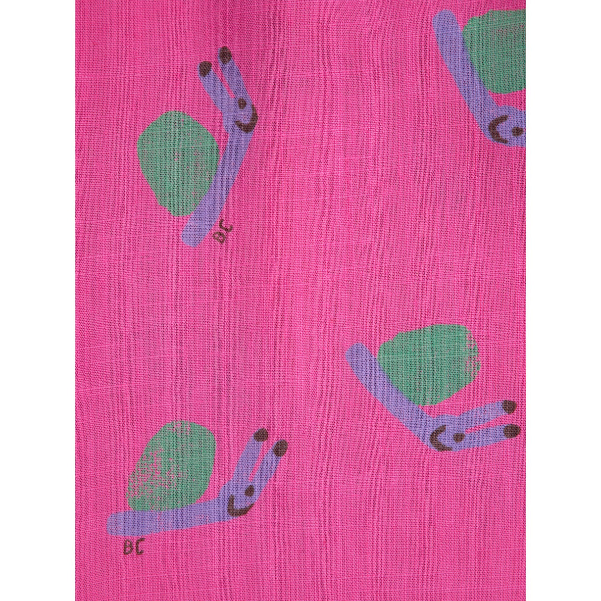 Bobo Choses Fuchsia Funny Snail All Over Woven Culotte Pants