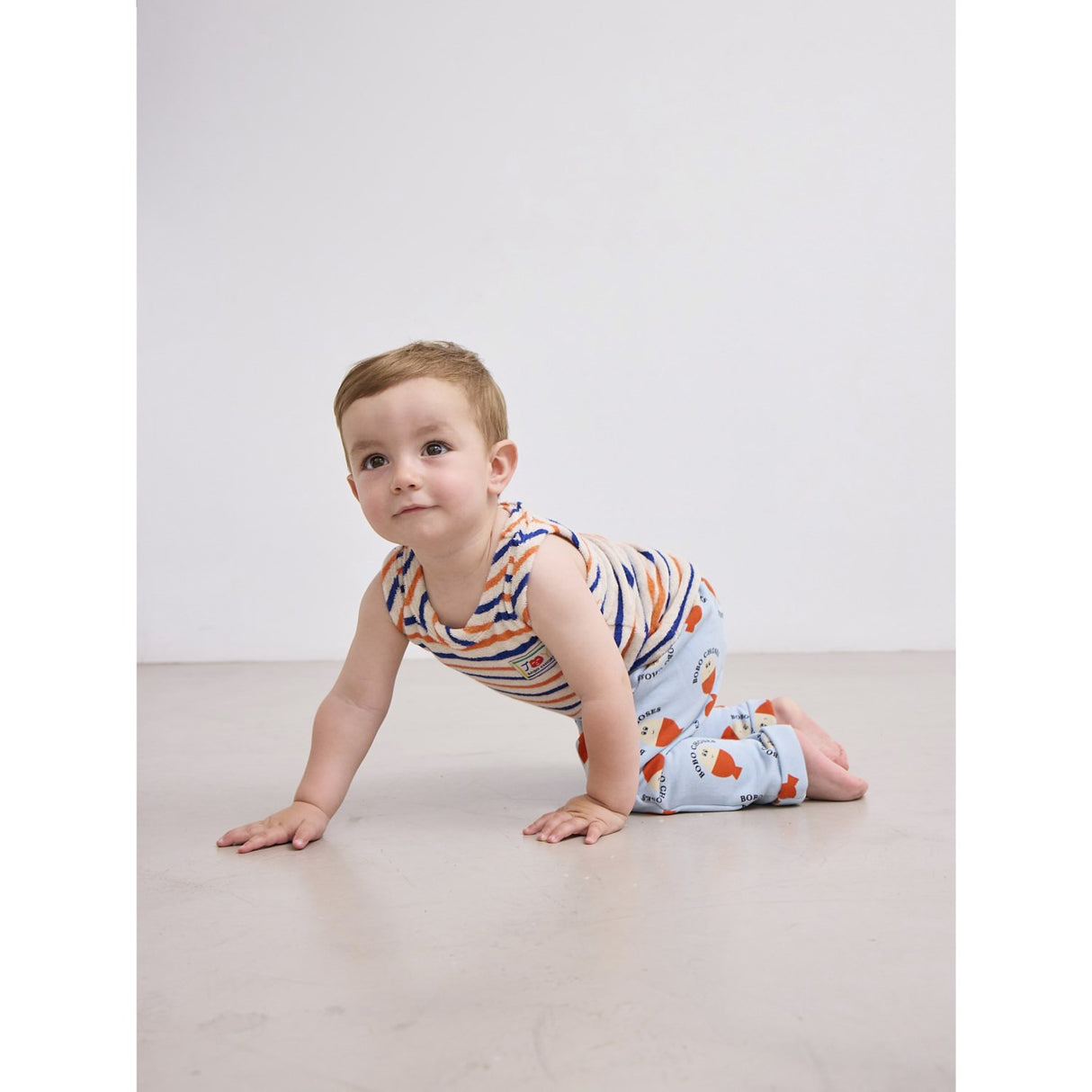 Bobo Choses Light Blue Morning Egg All Over Leggings