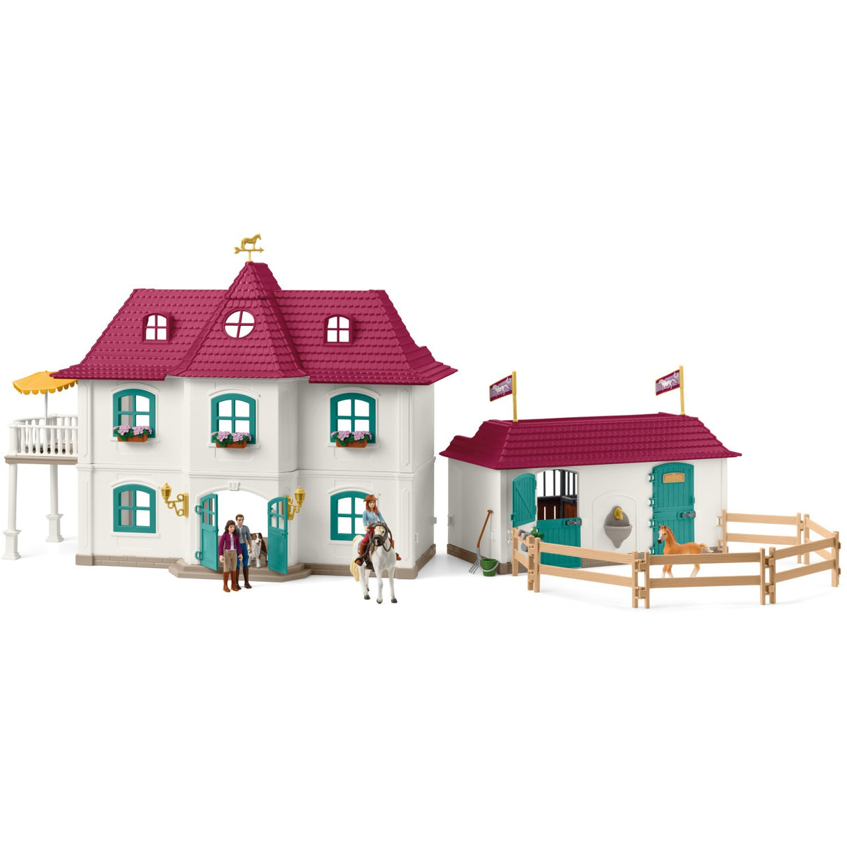 Schleich Landhus Ved Søen Og Stald