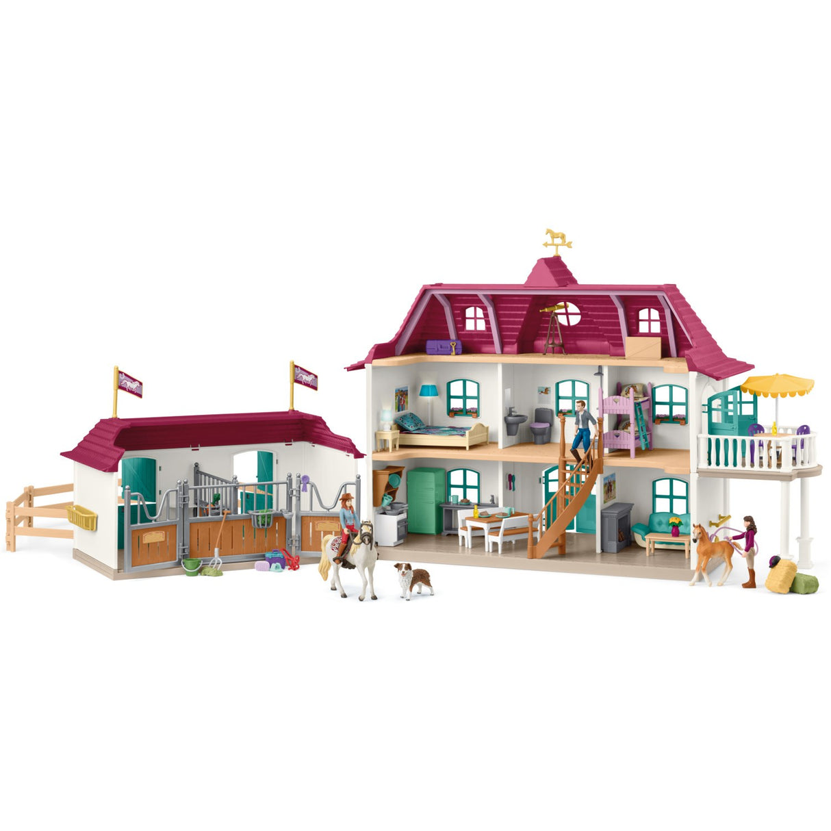 Schleich Landhus Ved Søen Og Stald