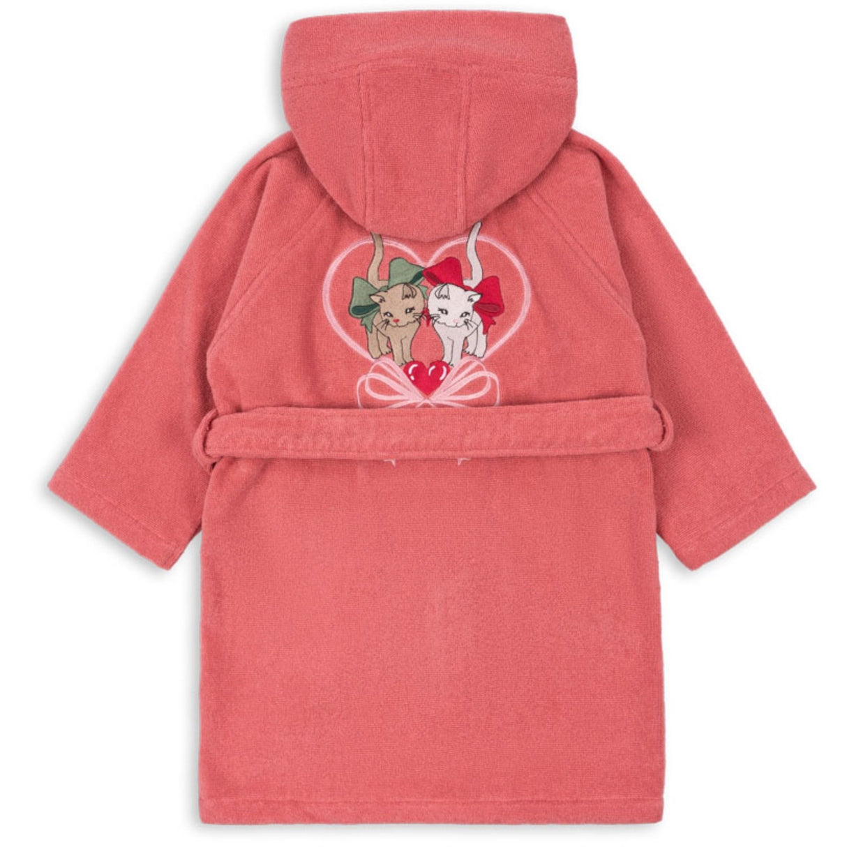 Konges Sløjd Flamingo Plume Terry Bathrobe Embroidery Gots