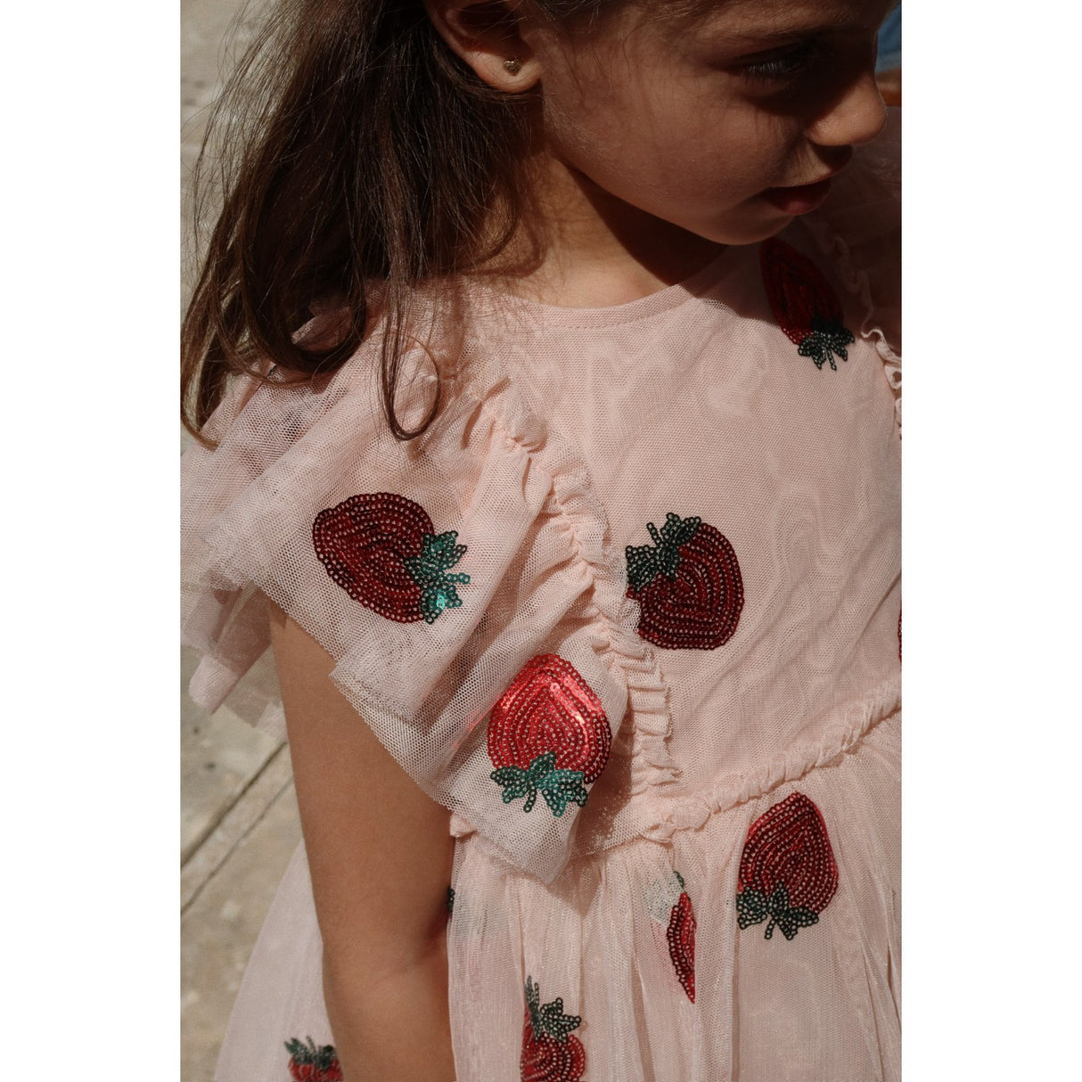 Konges Sløjd Strawberry Yvonne Frill Dress