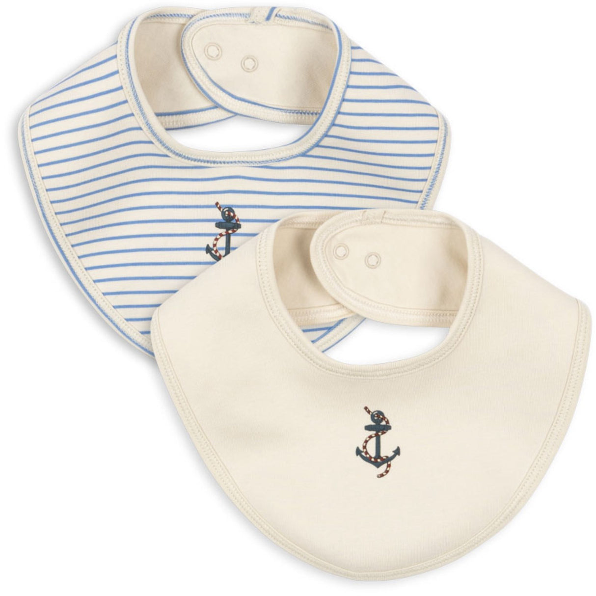 Konges Sløjd Stripe Provence Mix Basic 2 Pack Bib