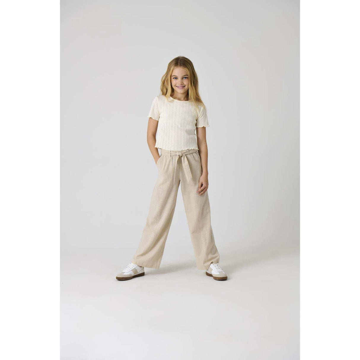kids ONLY Moonbeam Siesta Pull-Up Linen Blend Pants Noos