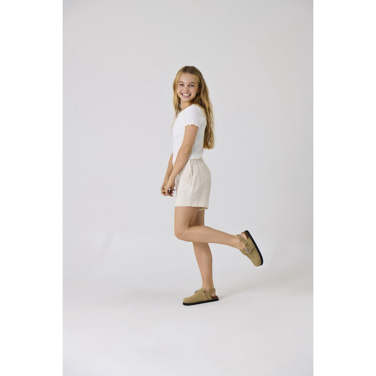 kids ONLY Moonbeam Siesta Pullup Linen Blend Shorts Pants Noos