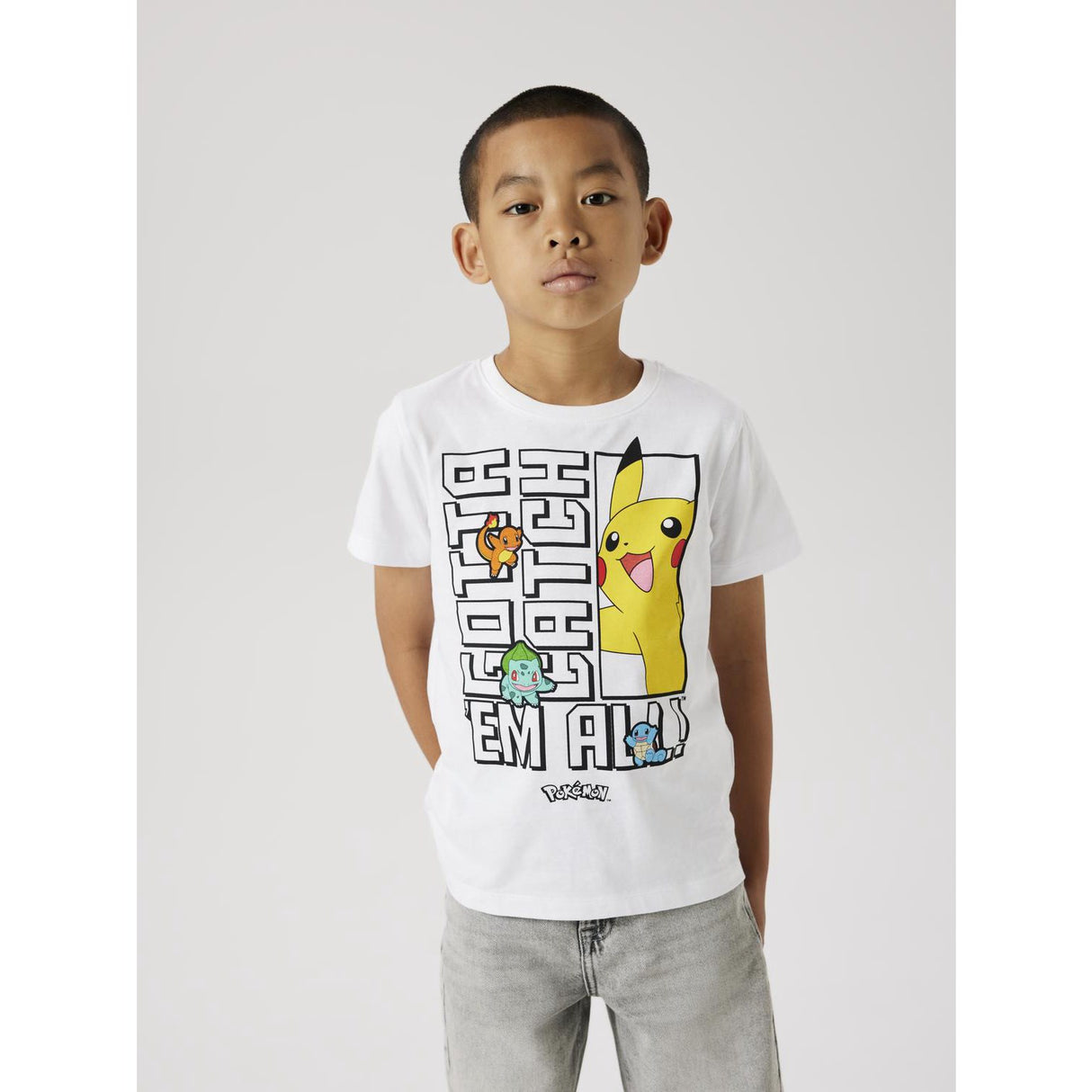 Name It Bright White Flame Pokemon T-Shirt Noos