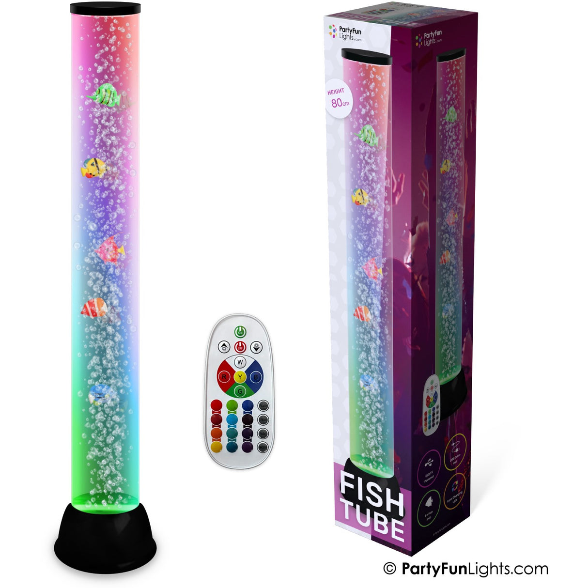 Party Funlight XXL Fiskelamp With Bobler H: 80cm