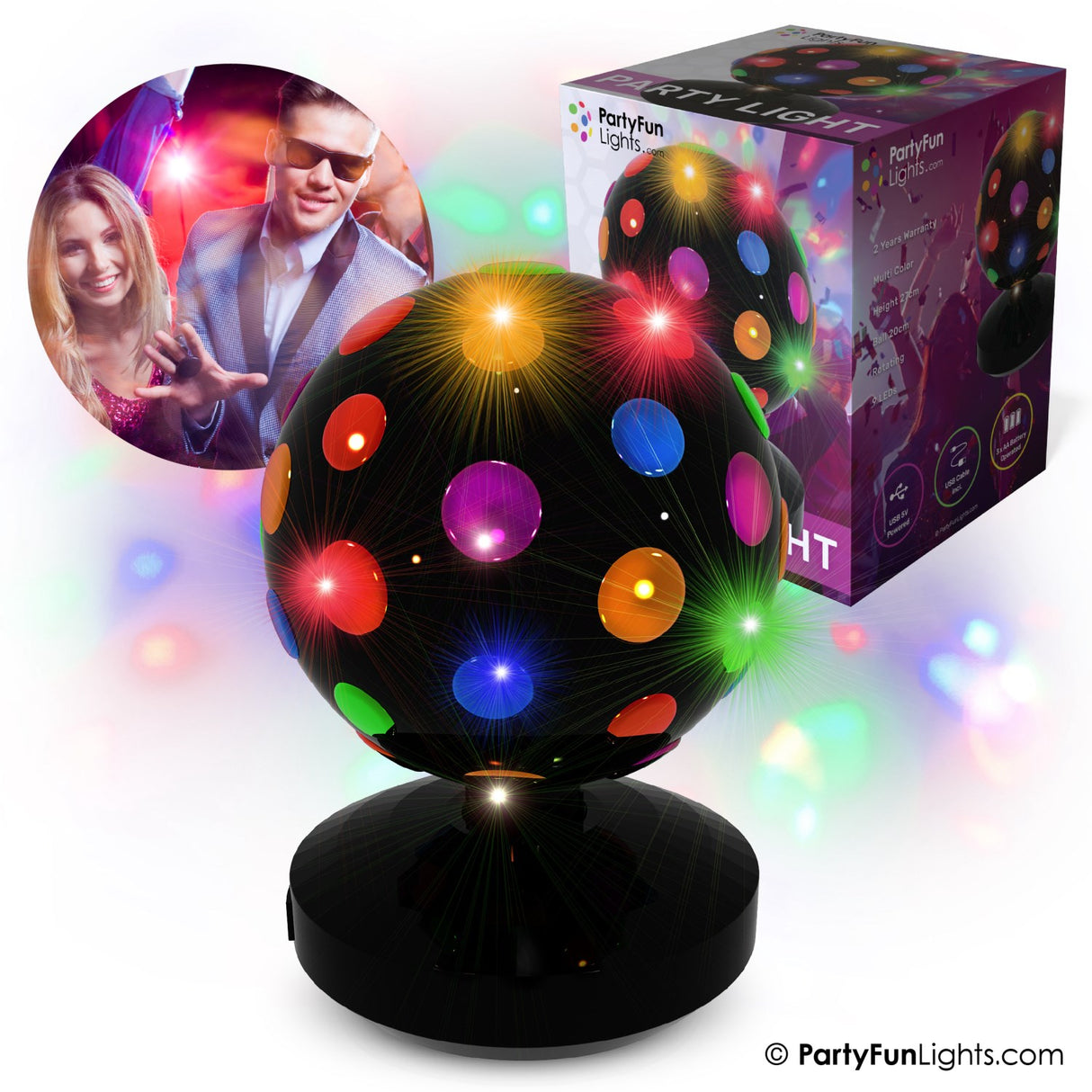 Party Funlight Disco Lamp Ø: 20cm