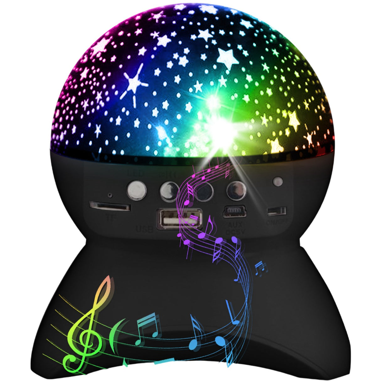 Party Funlight Starry Sky Bluetooth Speaker - Black