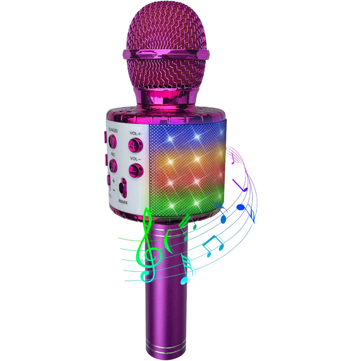 Party Funlight Karaoke Microphone with Speaker - Pink