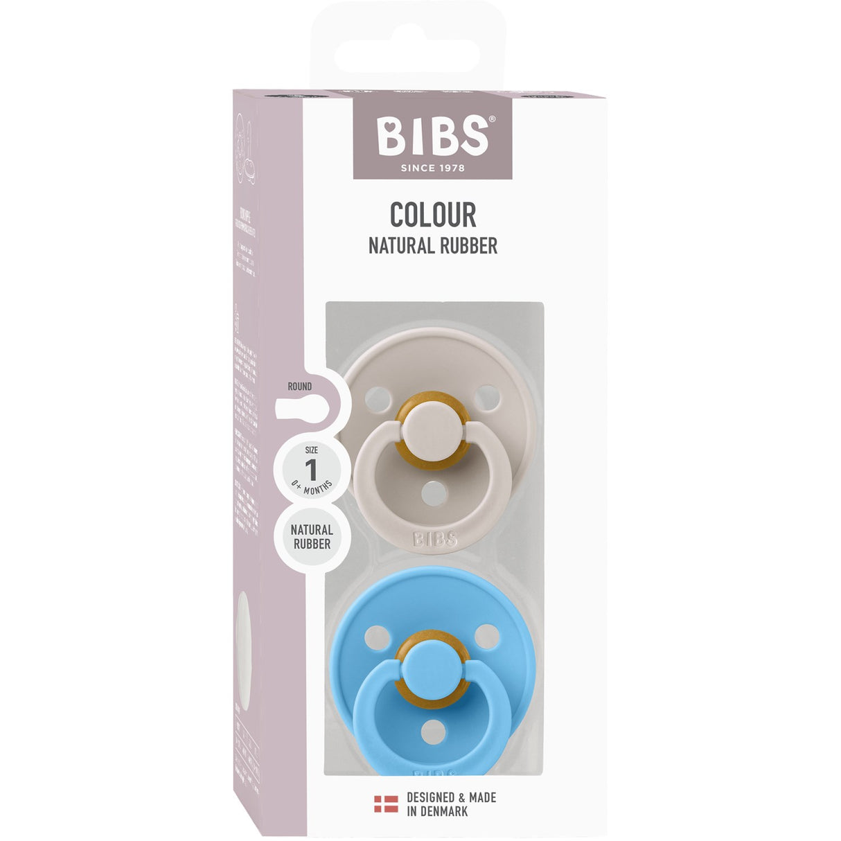 Bibs Mushroom/Breeze Pacifier Colour 2 Pack Latex