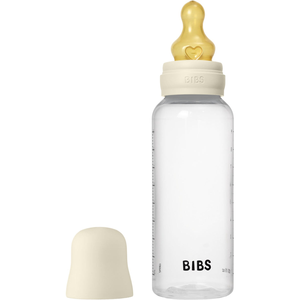 Bibs Ivory Bibs Baby Bottle Round Latex 1 Pack 270 ml Medium Flow
