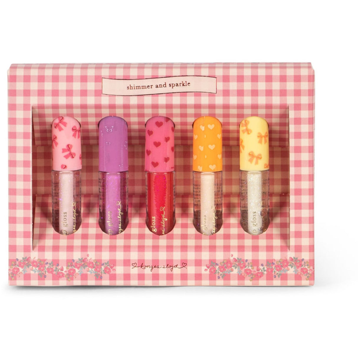 Konges Sløjd Multi Glitter Lip Gloss 5 Pcs