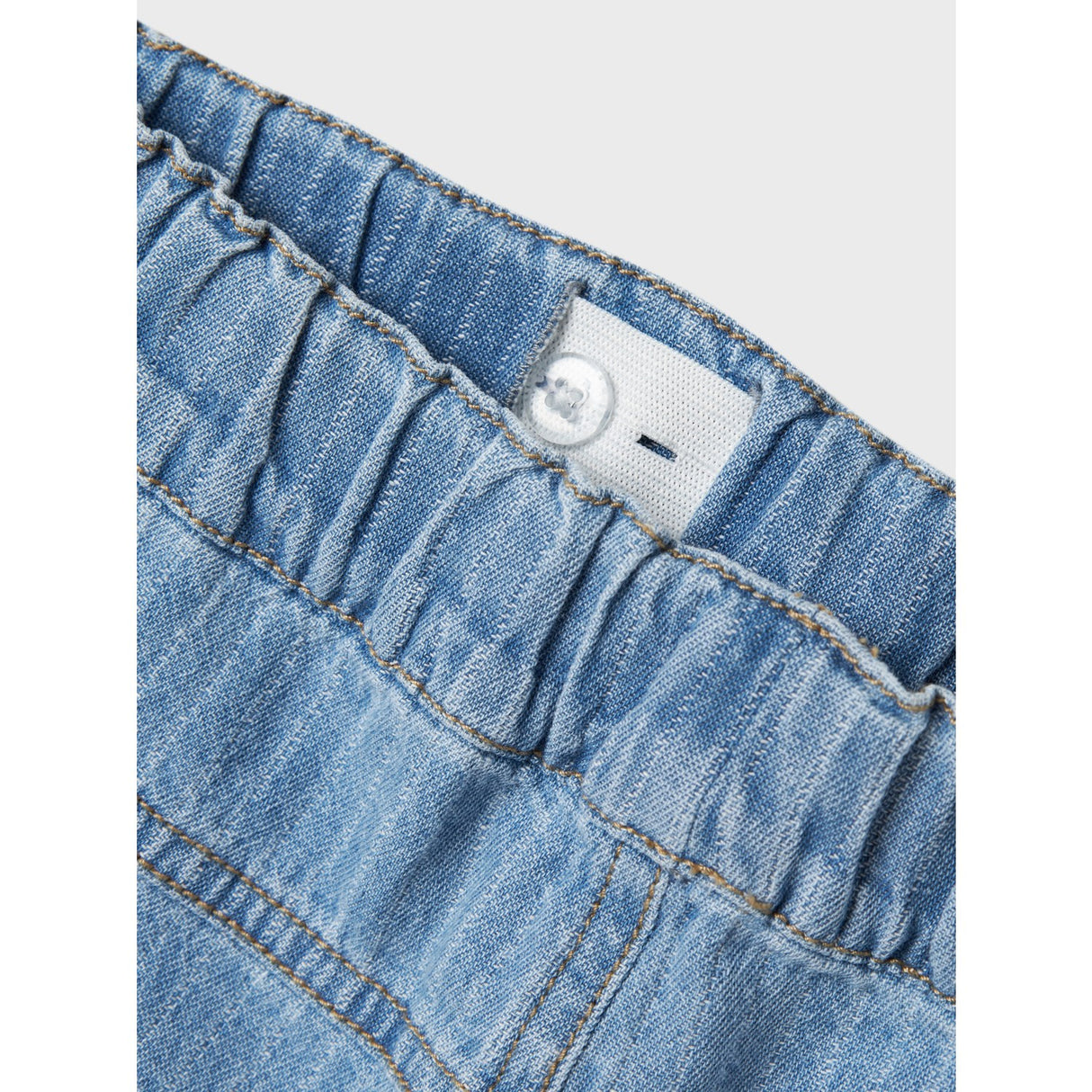 Name It Light Blue Denim Stripes Ryan Cargo Denim Shorts