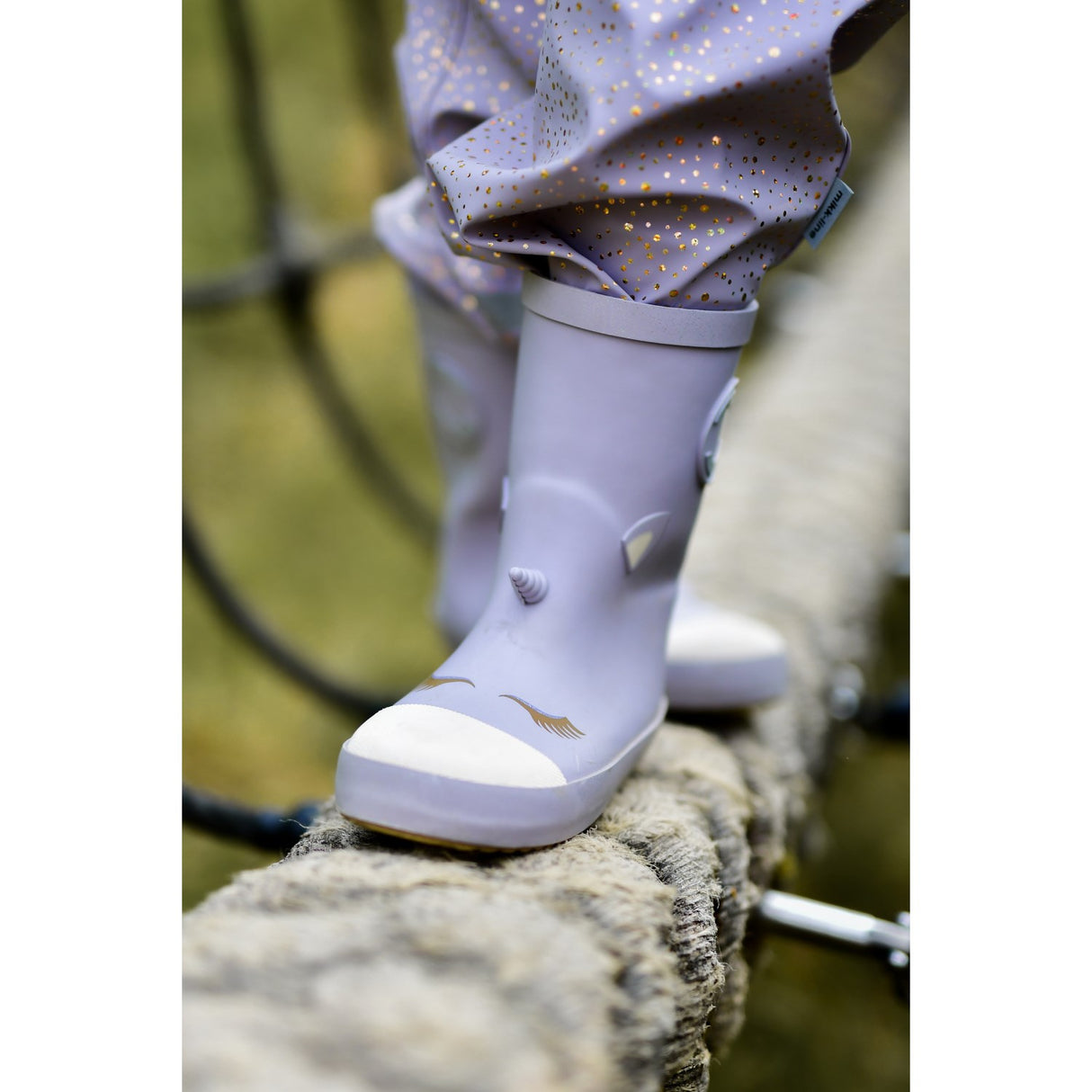 Mikk-Line Lavender Aura Unicorn 3D Wellies