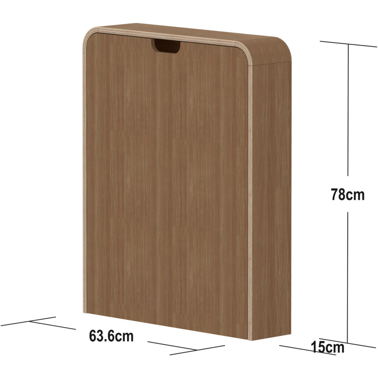 FLEXA Oak Væghængt Changing Table