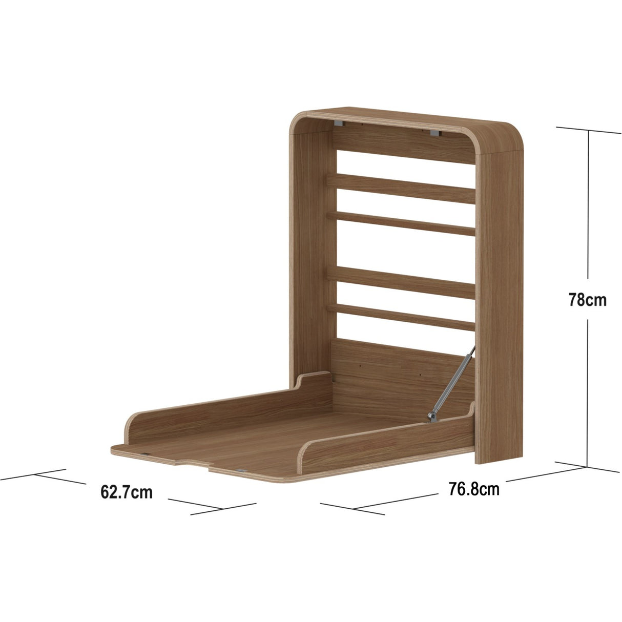 FLEXA Oak Væghængt Changing Table