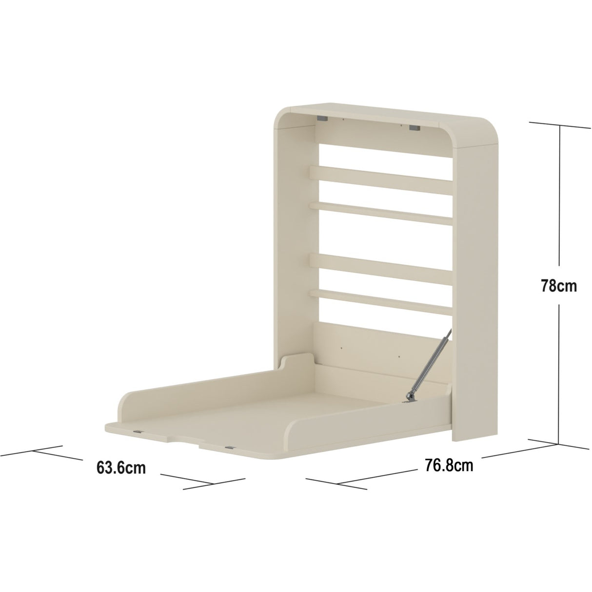 FLEXA Cream Væghængt Changing Table