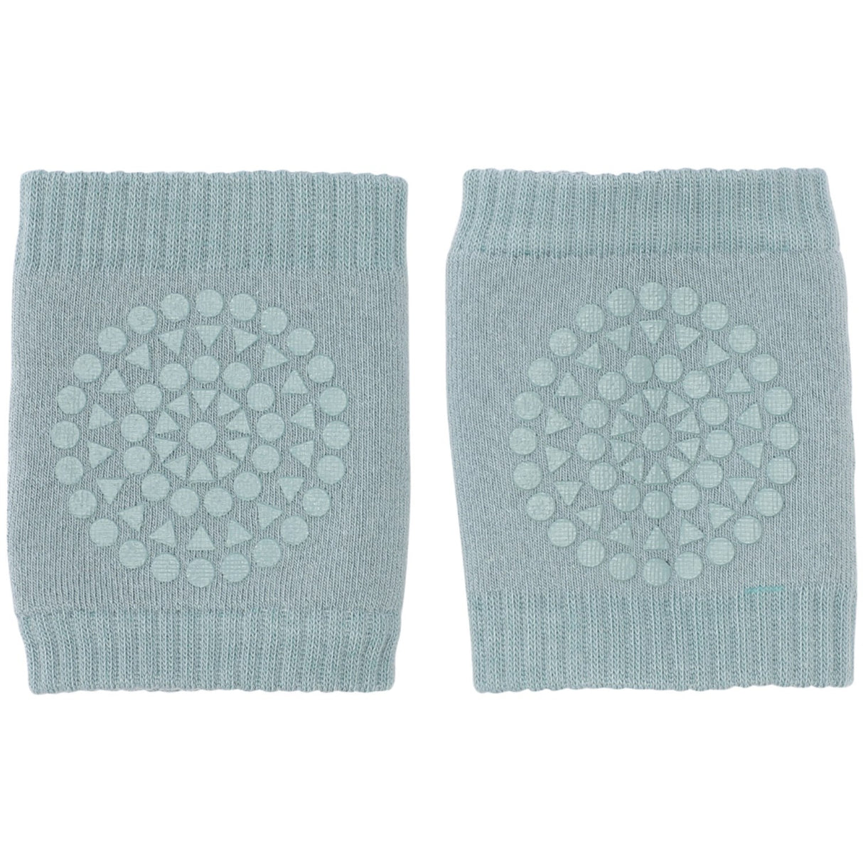 Gobabygo Dusty Blue Crawling Knee Pads Organic Terry Cotton