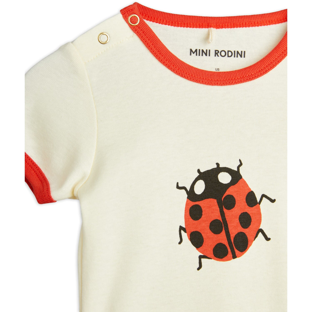 Mini Rodini Offwhite Ladybugs Body