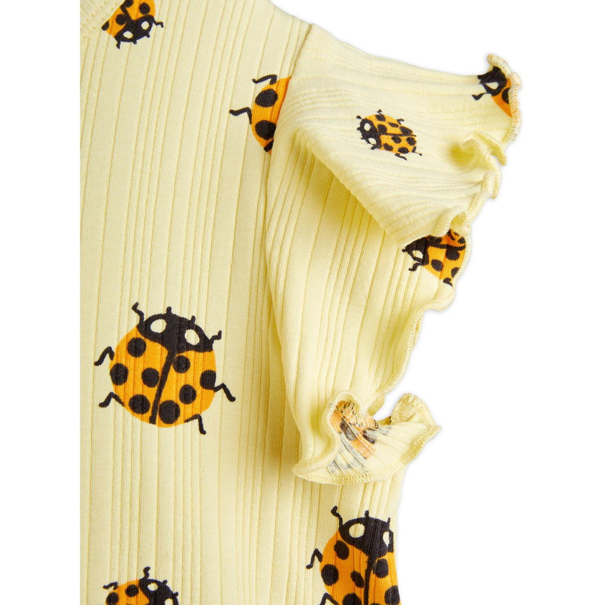 Mini Rodini Yellow Ladybugs AOP Wing Dress